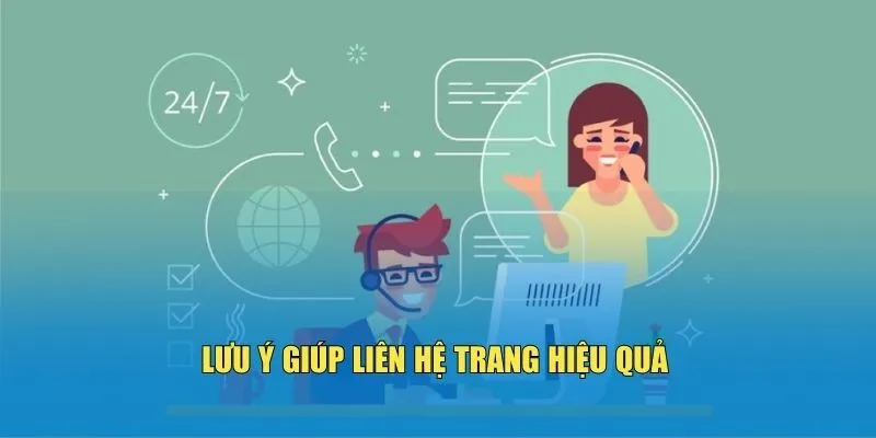 Lưu ý giúp liên hệ trang hiệu quả